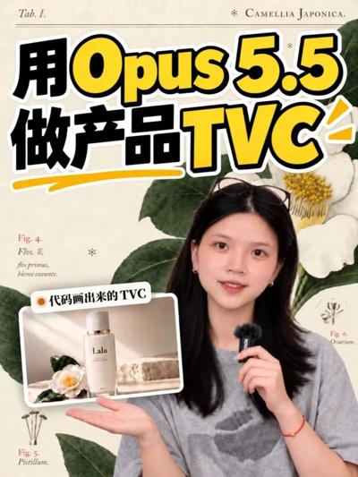 Vibe知识大赏丨如何用Opus 5.5做产品TVC？万能提示词公式 封面